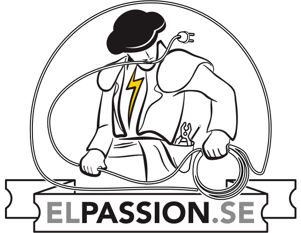 EL Passion – illustrationen av elektrikern som matador, med den gula blixten över hjärtat